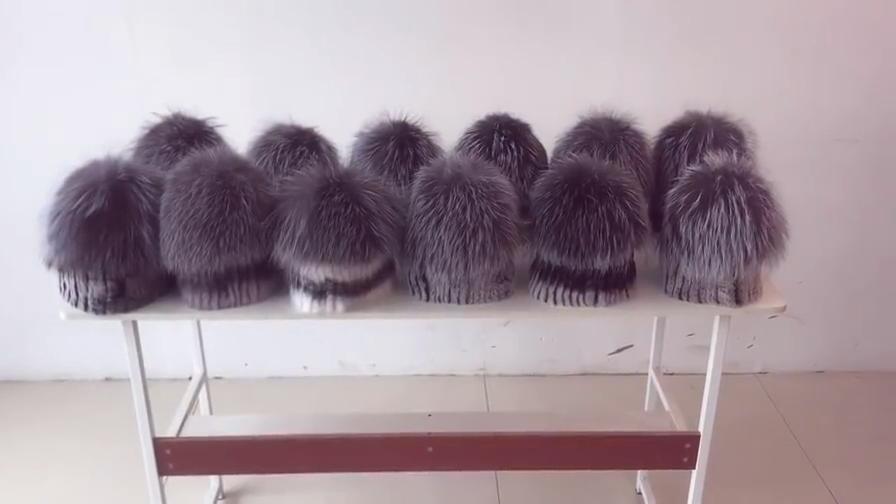 Новая уличная хорошая эластичная шапка из натурального кроличьего меха рекс женская зимняя вязаная шапка из натурального меха чернобурки женская шапка из натурального меха