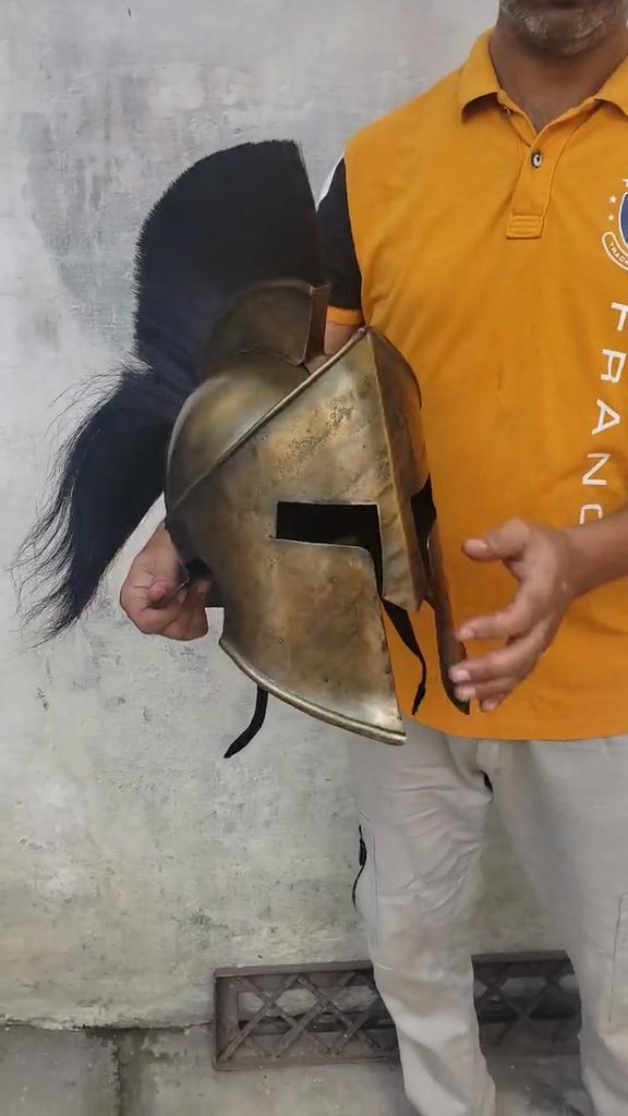 300 Wearable Spartan Helmet Medieval Leonidas Antique Greek Knight Corinthian