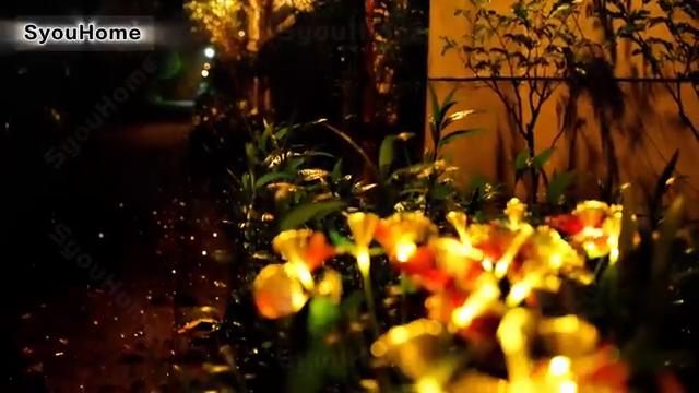 1 шт. Солнечный светодиодный оптоволоконный 6-головочный светильник-бабочка, уличная декорация, газонный светильник, садовый светильник для создания атмосферы