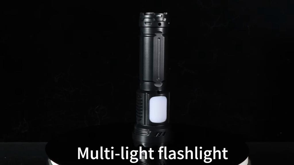 1800 мАч 7 * светодиодный фонарик с зарядкой Type-C, девять режимов, водонепроницаемый с боковыми огнями, наружное освещение, фонари для походов, фонари для кемпинга, патрульные фонари