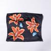 Summer Beach Sexy Off Shoulder Tube Top Ladies Party Flower Print Crop Tops Hot Girls Street Bodycon Sleeveless Underwear Holiday Strapless Tight Top