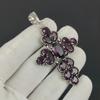 Изящный серебряный крест с розовым аметистом и драгоценным камнем из серебра 925 пробы — дизайн в виде груши ручной работы, повседневное украшение в подарок на день рождения