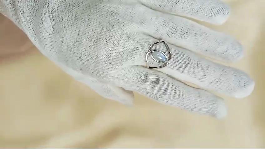 Moonstone Ring, Handmade Jewelry, 925 Sterling Silver, Gifts For Her, Silver Ring, Women Ring,
