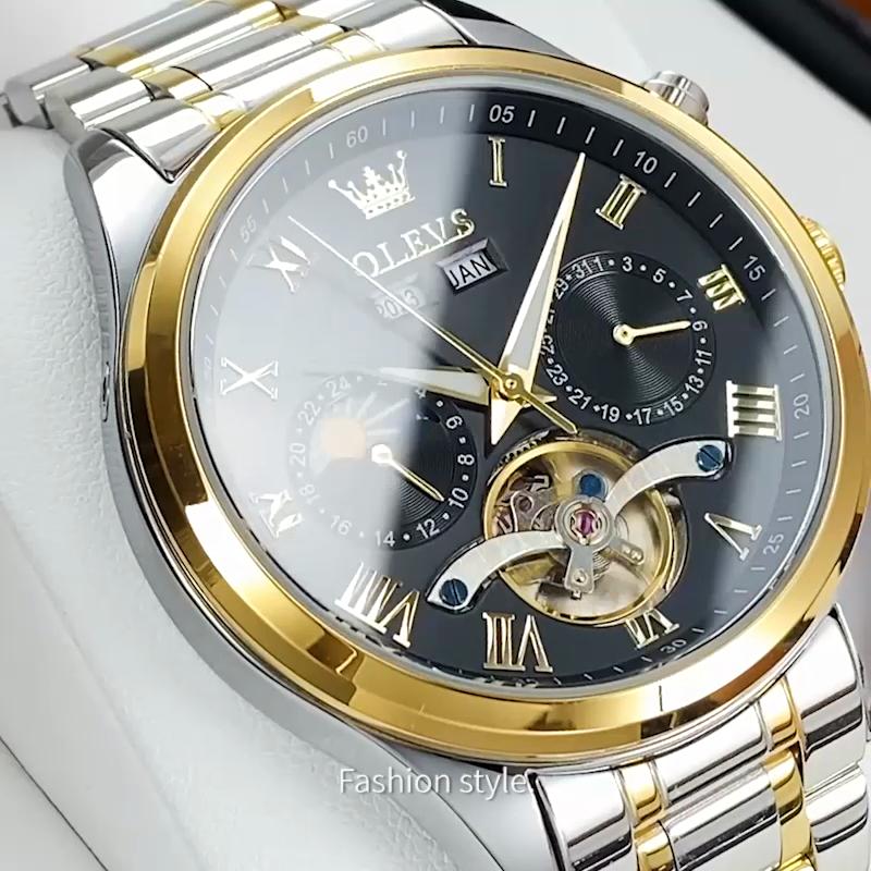 OLEVS New Multi-functional Mechanical Watch Automatic Business Trend Waterproof Men's Watch Men's Watch