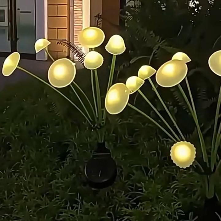 Solar Garden Lights Dual Mode LED Solar Mushroom Light Waterproof Decor Yard Patio Pathway Jellyfish For Outdoor Garden Ambiance