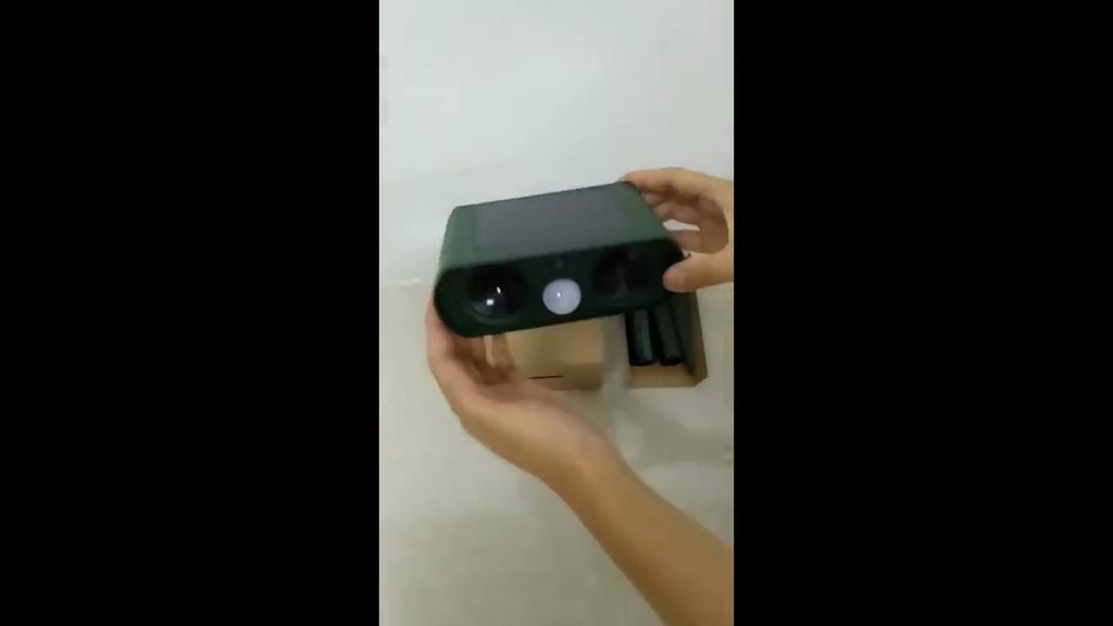 WH-510 Solar-Powered Animals Repeller Ultrasonic-Wave Dog Cat Rechargeable Repellent for Outdoor