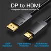 Vention DisplayPort To HDMI Cable 1080P@60Hz DP To HDMI Cable 4K Display Port HDMI for PC Laptop HDTV Projector DP To HDMI Cable