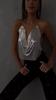 Metallic Leopard Print Crop Top With Sequins For Streetwear Women Fall Edition