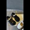 Обувь для девочек однотонного цвета, весенние новые туфли со стразами в простом стиле