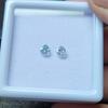 2 Pcs Heart Shape, 4 mm Size, Natural Aquamarine Gemstone, 0.45 Carat, Loose Stone, Jewelry making stone.