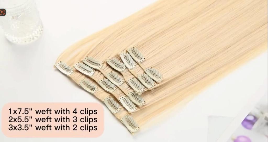 6PC Clip in Hair Extensions 24" Straight Long Extensions for Women Synthetic Hairpiece Highlight