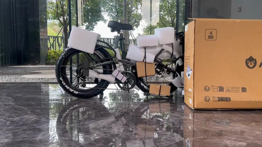 Electric Bicycle Foldable Apefox Rh20 750Wx2 Motor 20"x4.0" Tire 7 Speed All Terrain Adult Electric Bike 48V 22.5Ah Dual Hydraulic Brakes