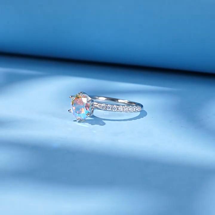 Tancise Classic стерлингового серебра 925 пробы кольцо с цирконом женские ювелирные изделия свадебное обещание вечерние подарок