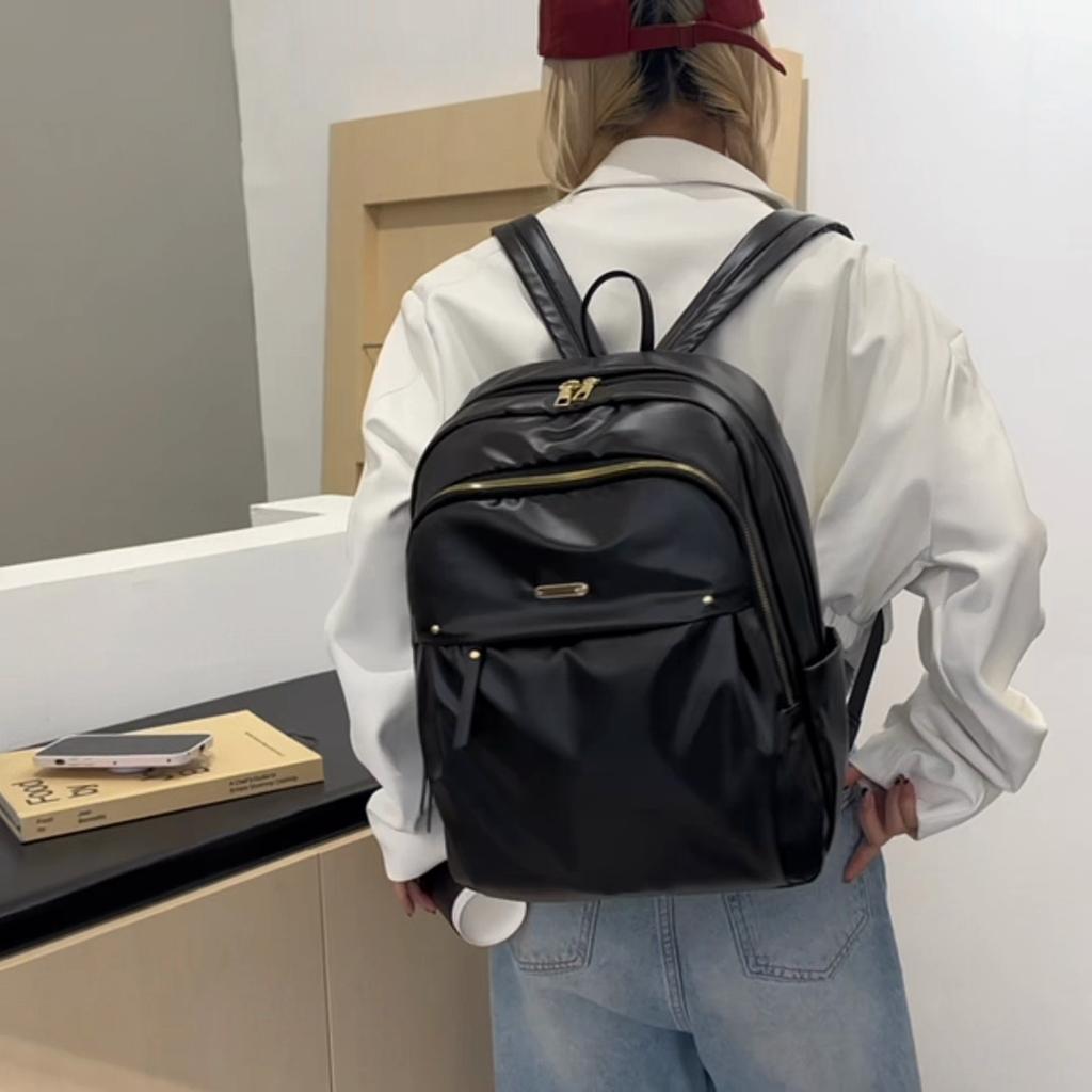 Рюкзак мужской и женский легкий рюкзак для путешествий большой емкости ПУ школьный рюкзак