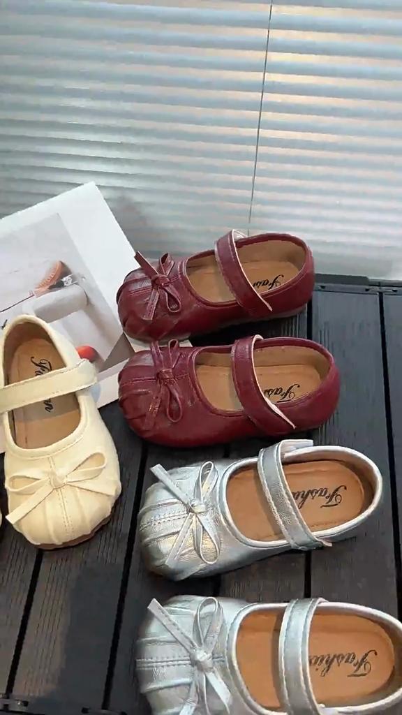 Children's Fashion Leather Shoes Little Girl High-end Princess Shoes Baby Soft Sole Shoes Lightweight Performance Shoes