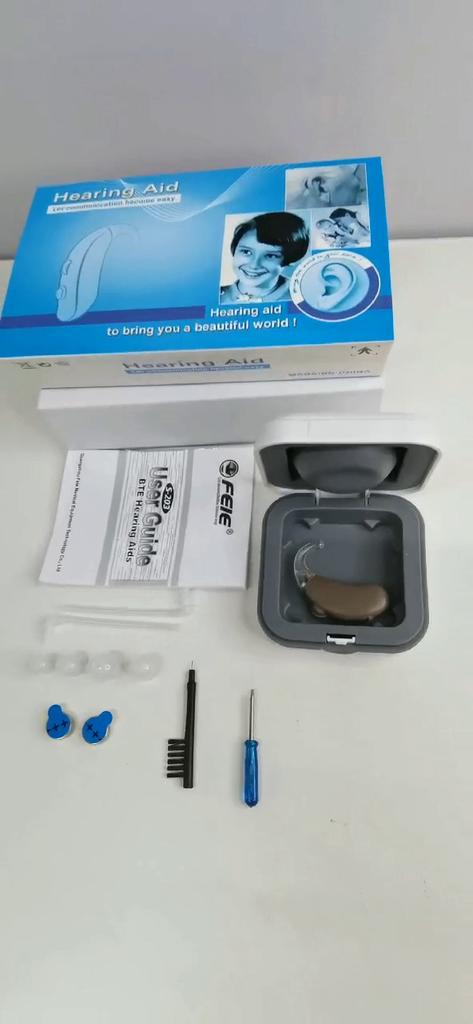 Цифровой карманный слуховой аппарат Siemens для умеренной и тяжелой потери слуха. Слуховые аппараты высокой мощности S-203. Бесплатная доставка в США, Испанию.