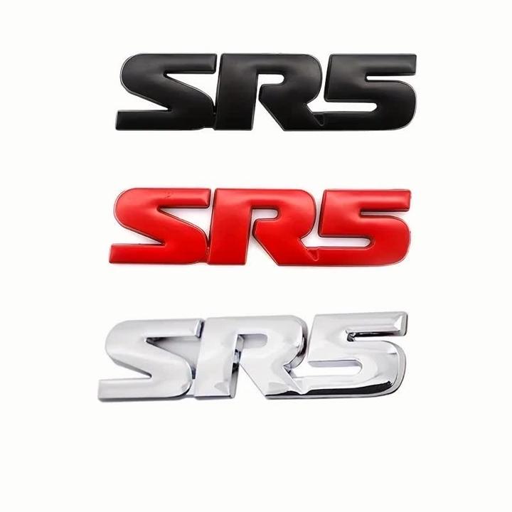 3D Metal SR5 Logo Emblem Badge Car Sticker Accessoriescar Tools Suitable for All Models
