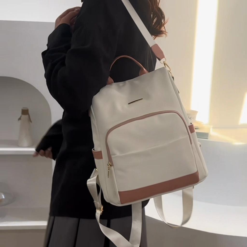 PU Backpack Lightweight Commuter Backpack Women's Large Capacity Travel Bag