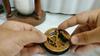 Solid Brass Sundial Compass 2.5" with Leather Case