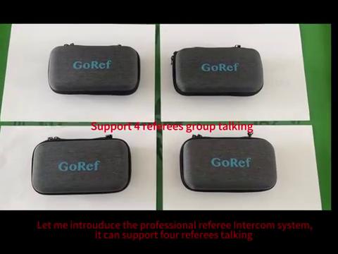 GOREF Футбольный рефери Интерком-гарнитура 1200M Полнодуплексный Bluetooth 5,1 Мотоциклетный домофон Беспроводной коммуникатор, такой же, как FBIM