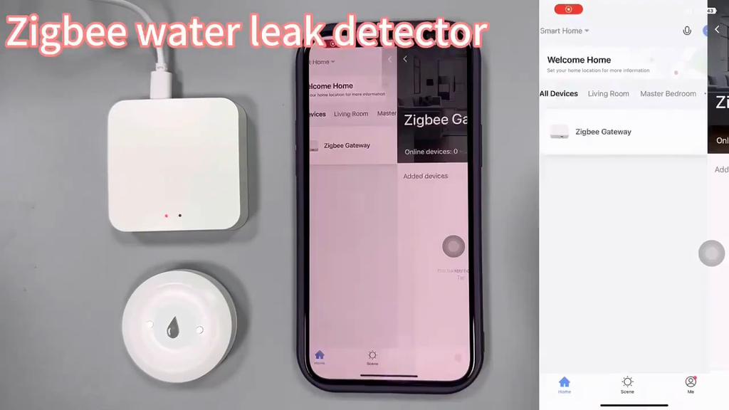 Tuya ZigBee WiFi Smart Water Sensor Water Flood Sensor Smart Life APP Удаленный мониторинг Сигнализация затопления Работает со шлюзом ZigBee