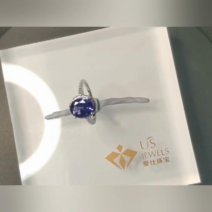 925 Sterling Silver Jewelry Tanzanite Silver Rings For Women With Oval Shaped Gemstones Valentine's Day Gift