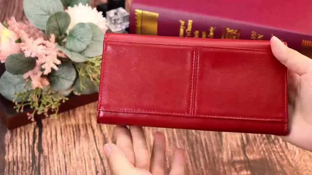 Brand Genuine Leather Ladies Wallet RFID Large Capacity Long Mobile Phone Bag Clutch Bag Designer Wallet Slim Wallets