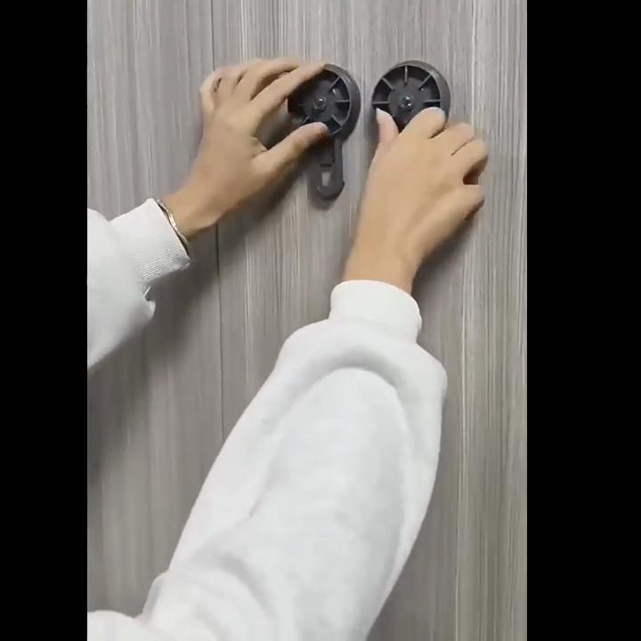 Kitchen Suction Cup Folding Storage Rack Household Multi-Layer Pot Rack Wall Mounted Storage Rack Carbon Steel Material