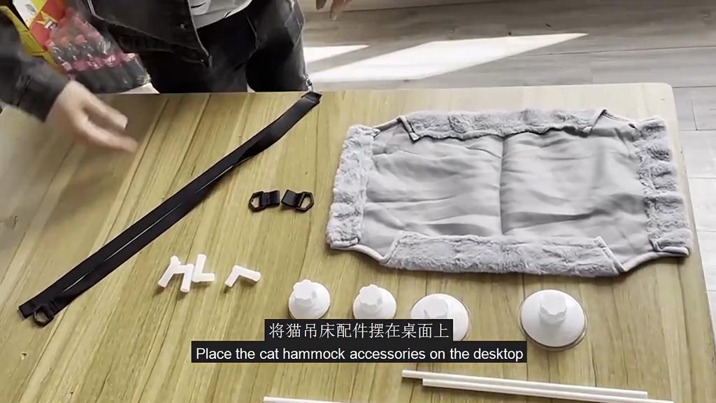 Window Suction Cat Hammock Space Saving Wall Mounted Pet Bed Double Layer Perch Sturdy Fabric Indoor Cat Lounger Easy Install Pet Resting Spot