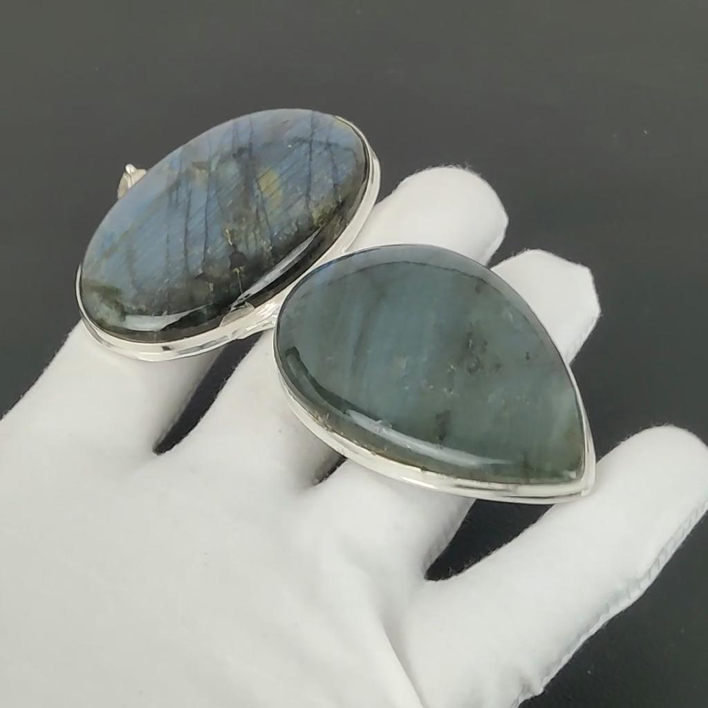 Подвеска с лабрадоритом, Ювелирные изделия ручной работы из стерлингового серебра 925 пробы, Серебряная подвеска с лабрадоритом, Ювелирные изделия для вечеринок для женщин, Подарок на день рождения