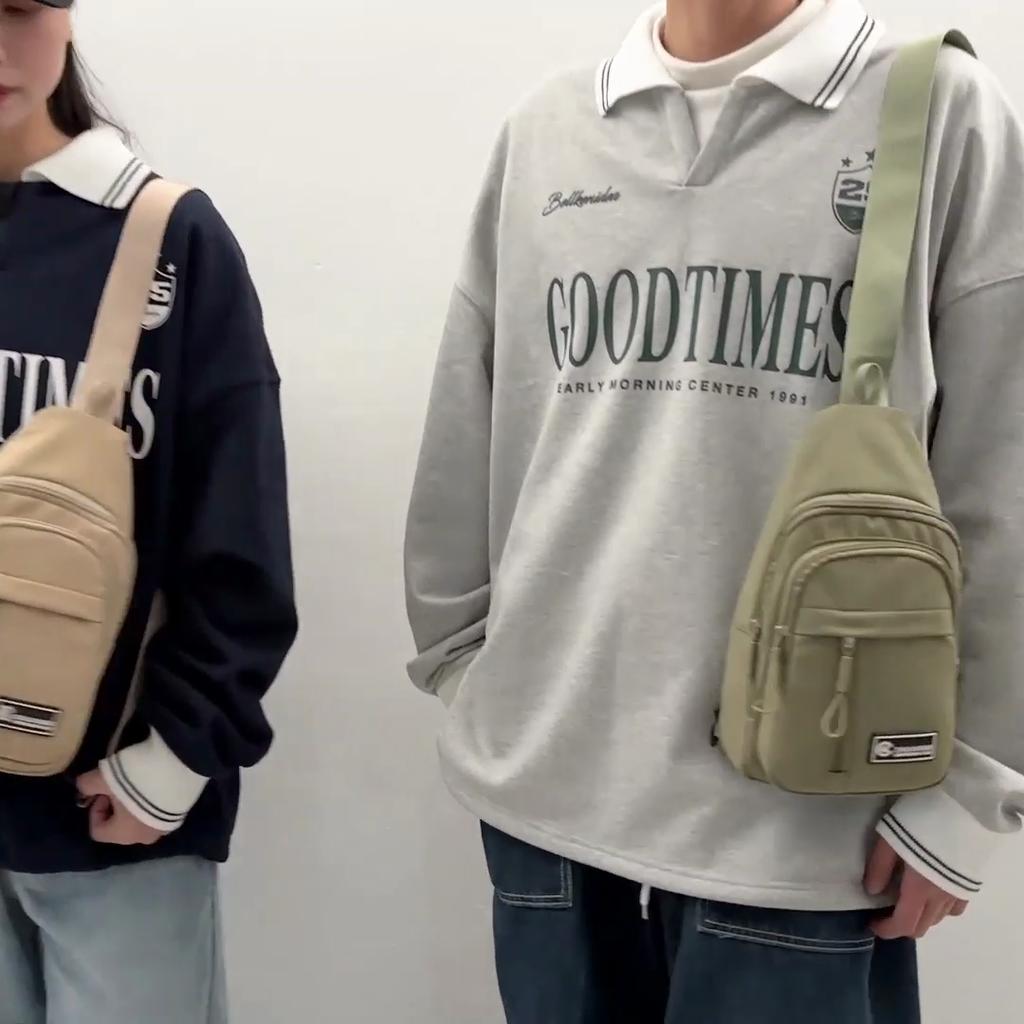 Нагрудная сумка Легкая студенческая сумка через плечо для верховой езды Многофункциональная поясная сумка с несколькими отделениями Сумка для мобильного телефона