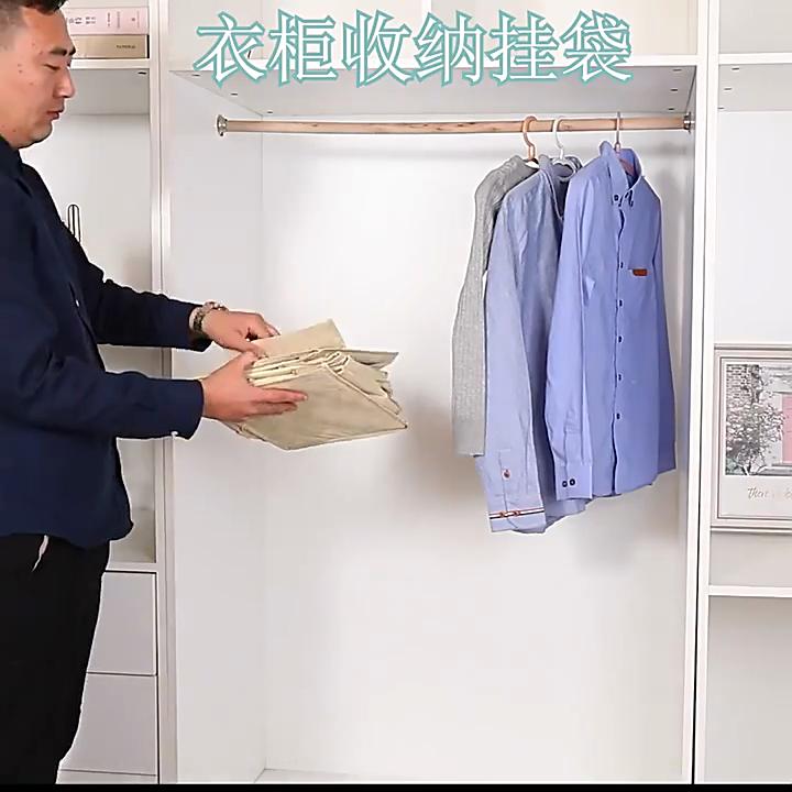 Wardrobe Hanging Storage Bag Interlayer Drawer Type Clothes Clothes Organizer Collapsible Storage Shelves Closet Organizer