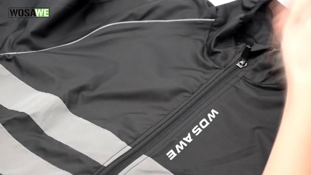 Wosawe Ветрозащитная велосипедная куртка Светоотражающая ветровка для горного велосипеда Hi Viz, ветровка из джерси для велоспорта