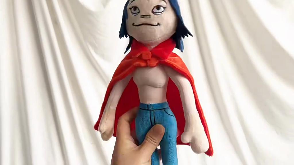 Плюшевая игрушка Gorillaz Noodle из короткого плюша для коллекционеров и фанатов