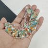 Колючая устрица бирюзовый драгоценный камень колье ручной работы из стерлингового серебра 925 пробы, Колючая устрица бирюзовый серебряное ожерелье для жены, унисекс ожерелье, подарок