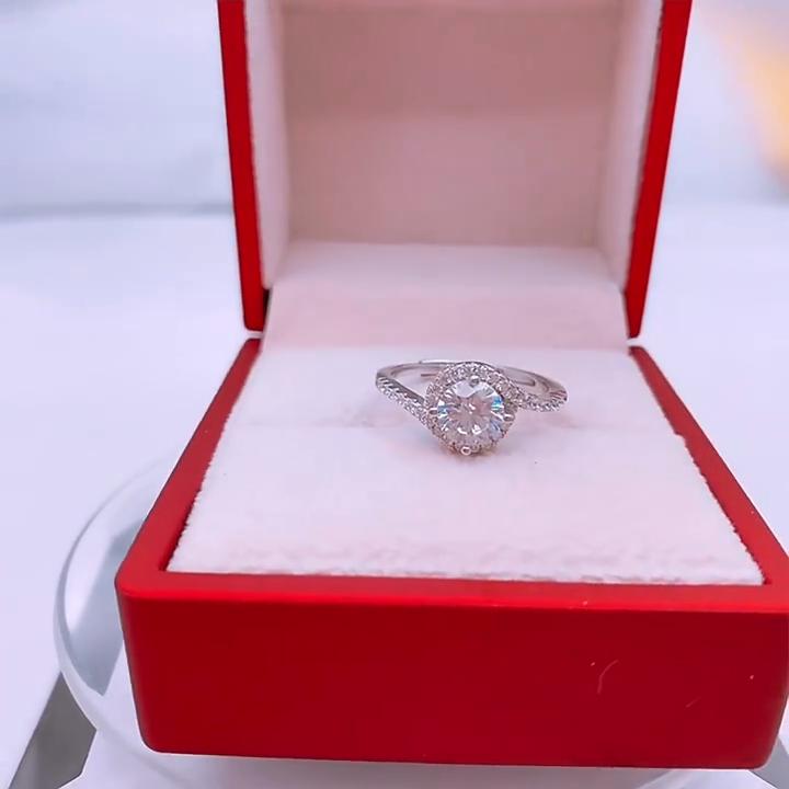 Танцизное классическое кольцо из стерлингового серебра 925 пробы с муассанитом, женские ювелирные изделия, свадебное обещание, подарок для вечеринки