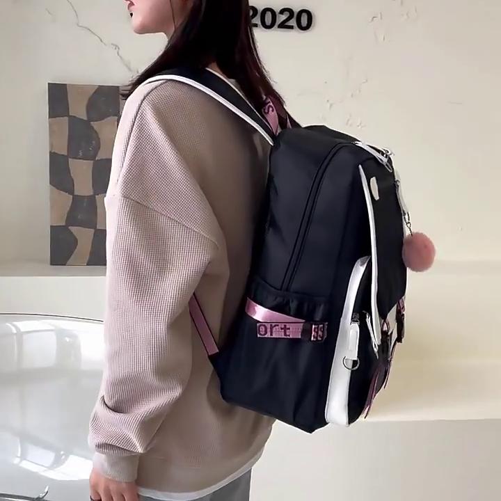 Anime Backpack Children Girls Boy Schoolbag Kawaii Kids Gift Women Travel Bags Teen Student Back To School Rucksack