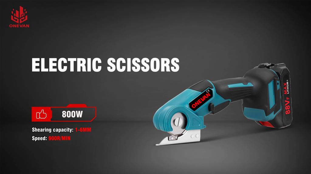 ONEVAN 800 Вт Аккумуляторные Электрические Ножницы Резак для Ткани Металла Ковровых Покрытий Инструменты для Резки Алюминиевый Сплав Нержавеющая Сталь Резак Для Аккумулятора Makita