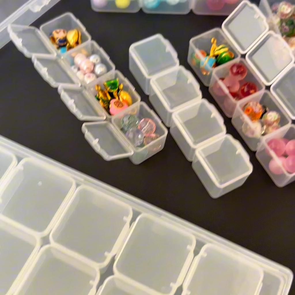 PP Material Multifunctional Portable Storage Box For DIY Bracelets Necklaces Jewelry Arrange Storage