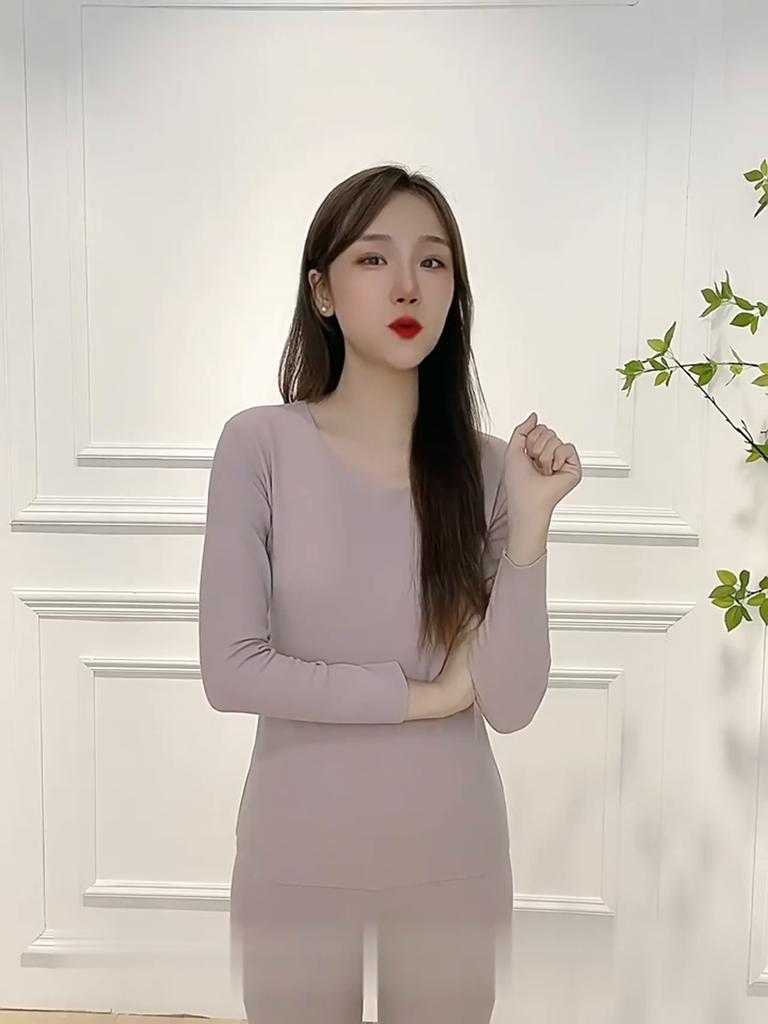 Warm Thermal Underwear Sexy Ladies Intimates Long Women Shaped Sets Winter  Female Middle Collar Thermal Shaping Clothes