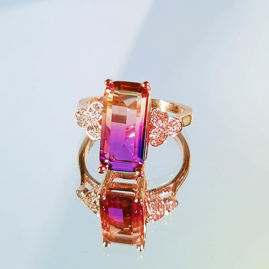 BELLA BOX Классические кольца для женщин, простые модные роскошные разноцветные женские подарки на годовщину