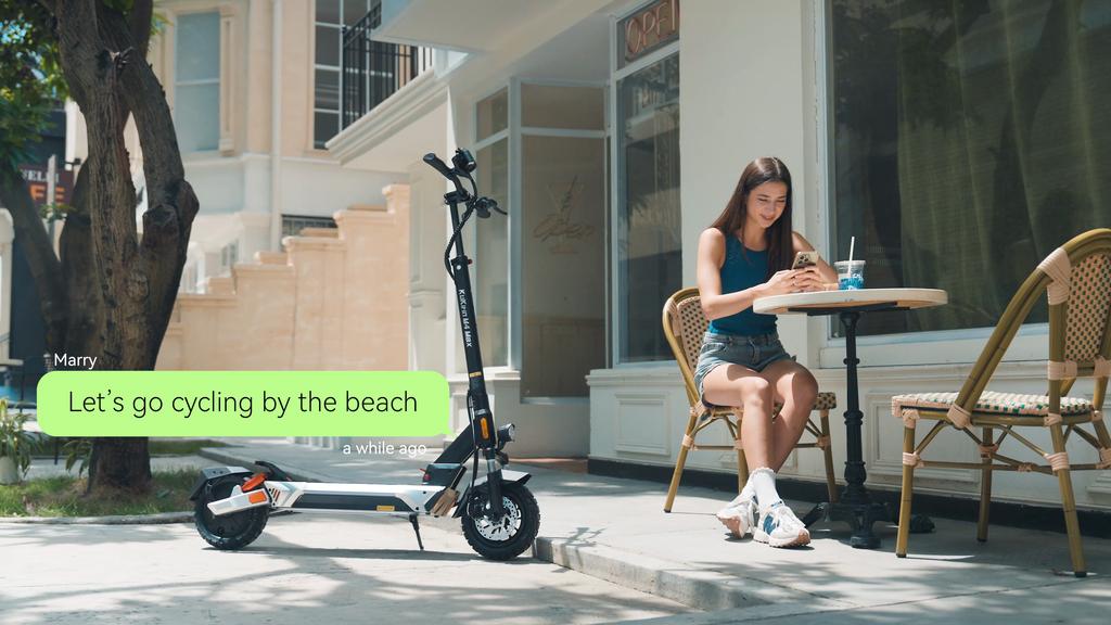 KUKIRIN M4 MAX 800W Electric Scooter, 48V 18.2Ah Battery, 64km Range, 10" Tires, Foldable Design, Dual Suspension, LED Display