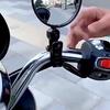 Выпуклые велосипедные зеркала заднего вида, прозрачные, светоотражающие, регулируемые, для горных и электрических велосипедов