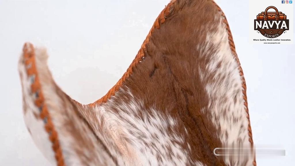 Vintage Lounge Accent Chair Classic Buffalo Leather Butterfly Chair Retro BKF