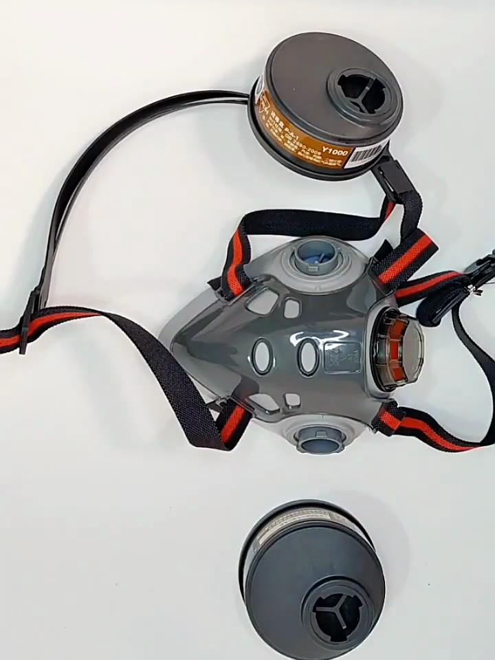 Reusable Face Cover with Filters Set,Carbon Respirator for Painting Against Gas/Dust/Organic Vapors/Smells/Fumes/Sawdust/Asbestos