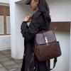 Soft Leather Backpack Women's Shoulder Bag Commuter Large Capacity Backpack