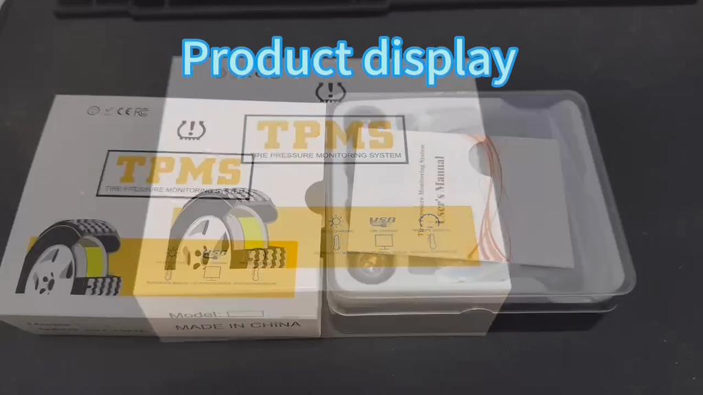 Digital LCD Display 0-6.0Bar Auto Security Alarm Systems USB / Solar TPMS Automobile Accessories Car Tire Pressure Monitoring System