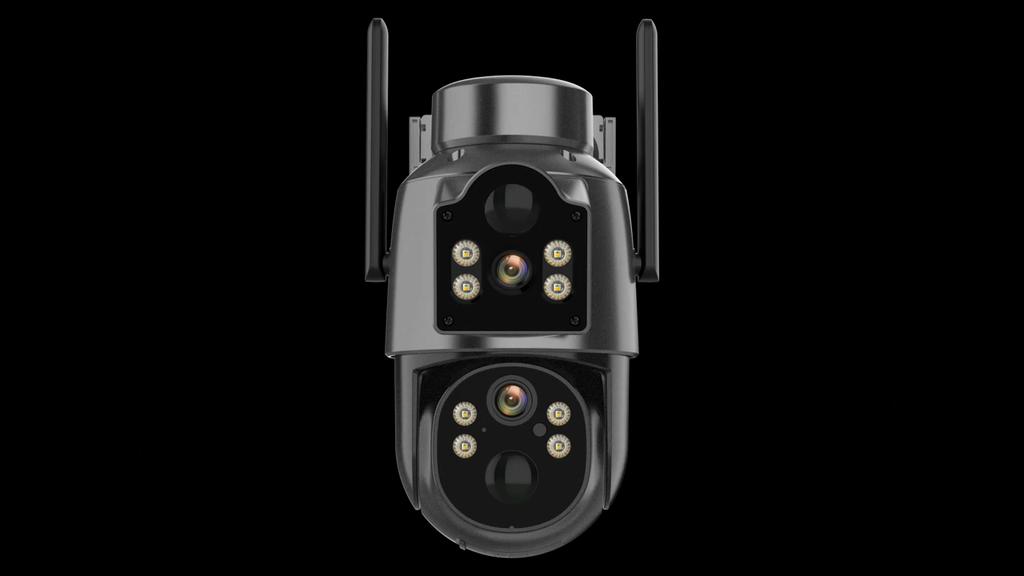 4K 8MP Wireless Solar Camera Outdoor WiFi PTZ Camera Built-in Battery PIR Detection Video Surveillance Long Time Standby