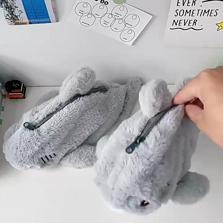 Пенал «Океанская акула», милый, портативный, большой вместимости, для хранения, студенческий, для канцелярских товаров, креативный, мультяшный, подарок