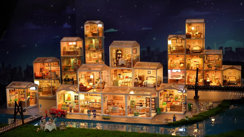 ROBOTIME Rolife 3D Puzzle Super Creator DIY Miniature House (DW011) | 1:24 Scale DW011